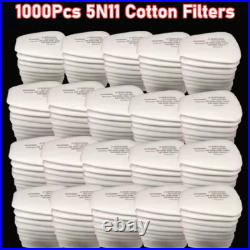 1000Pcs 5N11 Gas Mask Filters Cotton Filters Cartridge Respirator Replacement