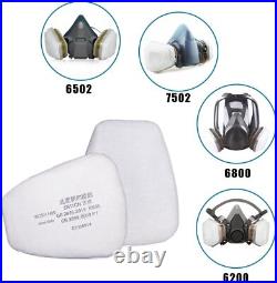 1000Pcs 5N11 Gas Mask Filters Cotton Filters Cartridge Respirator Replacement