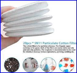 1000Pcs 5N11 Gas Mask Filters Cotton Filters Cartridge Respirator Replacement