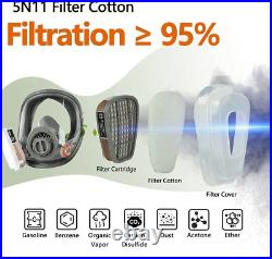 1000Pcs 5N11 Gas Mask Filters Cotton Filters Cartridge Respirator Replacement