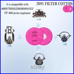 100pack 2091 Respirator Filters Replacement for 6000 6200 FF-400 Series