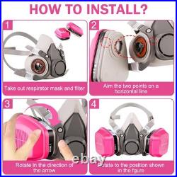 10 Pairs Respirator Cartridges 60921, Respirator Filters, Gas Mask Filter Hel