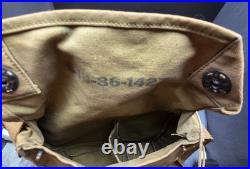 1918 British WWI Small Box Respirator Gas Mask 87th Division Carrier Bag/Caniste