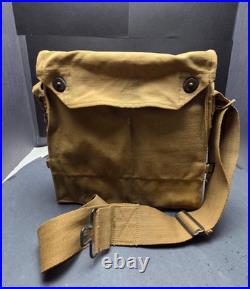 1918 British WWI Small Box Respirator Gas Mask 87th Division Carrier Bag/Caniste