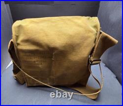 1918 British WWI Small Box Respirator Gas Mask 87th Division Carrier Bag/Caniste