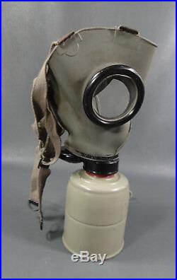 1939 WWII German Ally Royal Bulgarian Gas Mask Filter Respirator Helmet&Canister