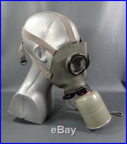 1939 WWII German Ally Royal Bulgarian Gas Mask Filter Respirator Helmet&Canister