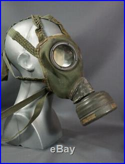 1940 WWII Germany German Army Officer Soldier Gas Mask Respirator Helmet &Filter