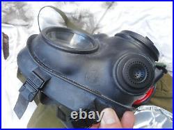 1988 BRiTiSH army sas S10 S 10 RESPIRATOR GASMASK SIZE 2 M & POUCH & new FILTER