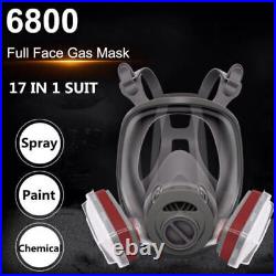 1-10x 6800 Full Face Safety Gas Mask Chemical Respirator Painting Spraying