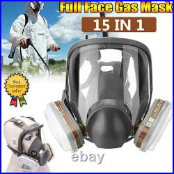 1-10x 6800 Full Face Safety Gas Mask Chemical Respirator Painting Spraying