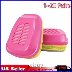 1-20 Pairs For 60923 Gas Mask Filter Organic&Particulate Respirator Cartridge