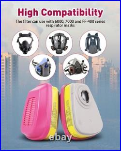 1-20 Pairs Gas Mask Filter Organic & Particulate Respirator Cartridge For 60923
