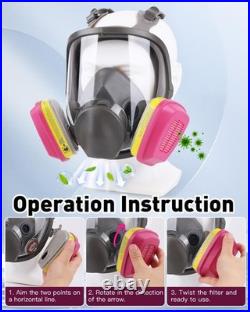 1-20 Pairs Gas Mask Filter Organic & Particulate Respirator Cartridge For 60923