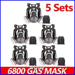 1-6 Sets 6800 Gas Mask Full Facepiece Reusable Respirator Full Facepiece 16 in1