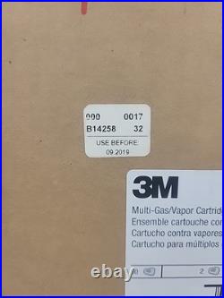 1 Case 3M 60926 P100 Gas/Vapor Cartridge Filter Respirator 60 pcs Exp 09/2019