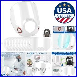 1 Replacement Lens & 10 Peel-Off Covers for 6000 Series Full Face Respirator