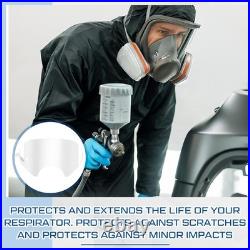 1 Replacement Lens & 10 Peel-Off Covers for 6000 Series Full Face Respirator