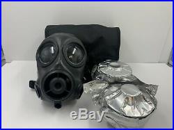 2006 Avon CT10 FM12 Size 2 medium Gas Mask Respirator Filter & Soft Case 75194