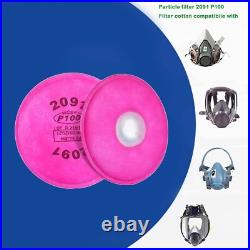 200PCS (100Pairs) 2091 P100 Filters Replacement for 6000 7000 Series Respirators