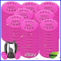 200pcs(100 Pack)2097 P100 Particulate Filter Cotton, Installed on Filter Retai