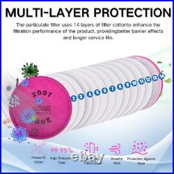 2091 P100 Particulate Filter Cotton, Installed on Filter Retainer