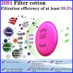 2091 P100 Particulate Filter Cotton, Installed on Filter Retainer