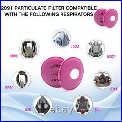 2091 P100 Particulate Filter Cotton, Installed on Filter Retainer