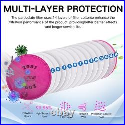 2091 P100 Replacement Particulate Filter Respirator for 6000 6200 6800 7000
