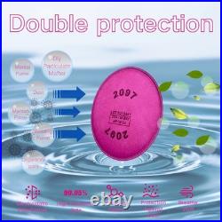 2097 P100 Particulate Filter Cotton, Installed on Filter Retainer