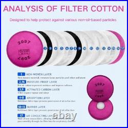 2097 P100 Particulate Filter Cotton, Installed on Filter Retainer