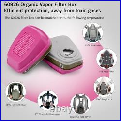 20 Pairs 60923 Organic Gas Cartridge Filters Replacement Compatible with 3M Mask