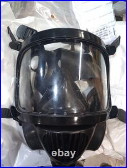 2PARCIL CS-100 GAS MASK CLEAR FULL FACE Tact RESPIRATOR 40MM & 1 N-b-1 Canister