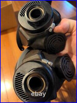 2 MSA Gas Masks Respirator Size S M4C3