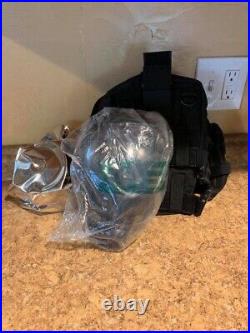 2 MSA Millennium Full Face Gas Mask CBRN Size Medium And Large Respirator /1 Amp