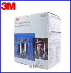 2pcs 6800 Full Face Reusable Respirator Size Medium Full Face Gas Mask