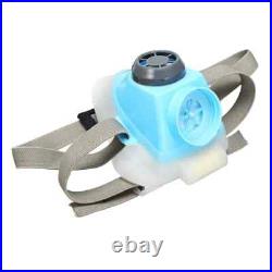 2pcs Electric Constant Flow Air Supplied Fed Respirator Half Face Gas Mask Pump