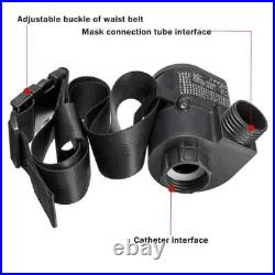 2pcs Electric Constant Flow Air Supplied Fed Respirator Half Face Gas Mask Pump