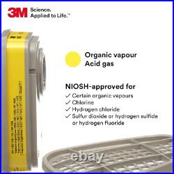 36 PR. 3M 6003 Organic Vapor Acid Gas Replacement Respirator Protection Cartridg