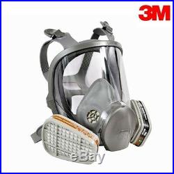 3M 6000 Series Full Face Vapour Gas Dust Mask Respirator 6800 6900 Spray Paint