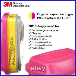 3M 60923 Organic Vapor Acid Gas PPE Respirator Protection Replacement Cartridge