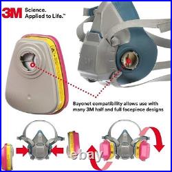 3M 60923 Organic Vapor Acid Gas PPE Respirator Protection Replacement Cartridge