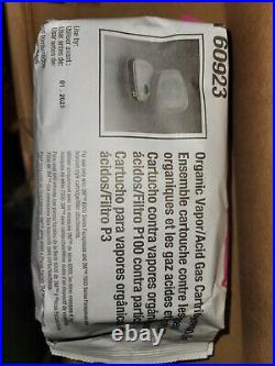 3M 60923 P1OO Organic Vapor/Acid Gas Replacement Respirator Cartridge, 5 Pack
