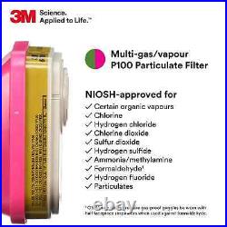 3M 60926 P1OO/Multi Gas/Vapor Replacement Respirator Cartridge/Filter, 10 PAIRS