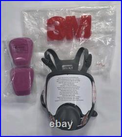 3M 6800 Full Face Reusable Respirator/Gas Mask Medium + 2 P100 Filters