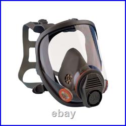 3M 6900 Full Face Respirator Gas Mask & 6001 OV Organic Vapor Cartridge, LARGE