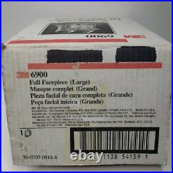3M 6900 LARGE Full Face Respirator With P1OO Multi Gas/Vapor Cartridges NOS 1998