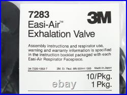 3M 7283 Easi-Air Exhalation Valve 7800S Series Gas Mask Respirator Box of 50