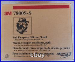 3M 7800S-S Full Facepiece/Gas Mask/Respirator Silicone Face Seal New Size Small