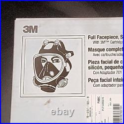 3M 7800S-S Full Facepiece Respirator Gas Mask Brand New Size Small Silicone